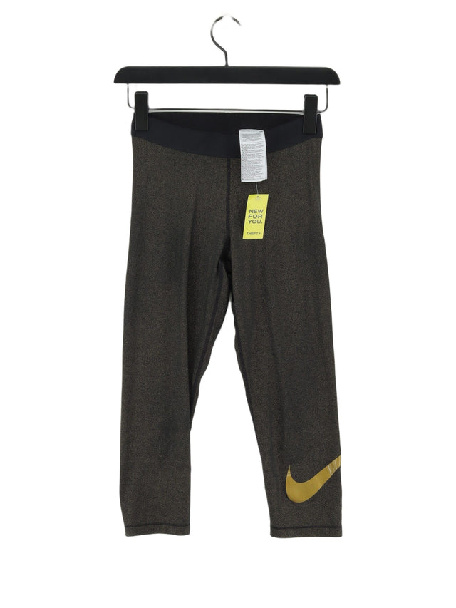 Nike Women's Sports Bottoms S Black Polyester with Elastane