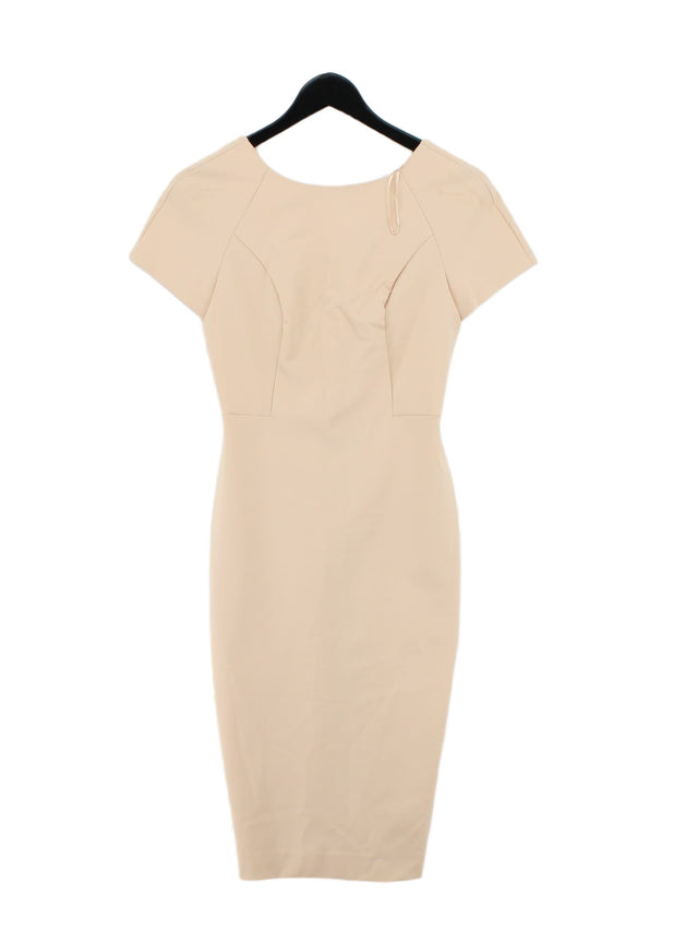 Definitions Women's Midi Dress UK 8 Tan Polyamide with Elastane