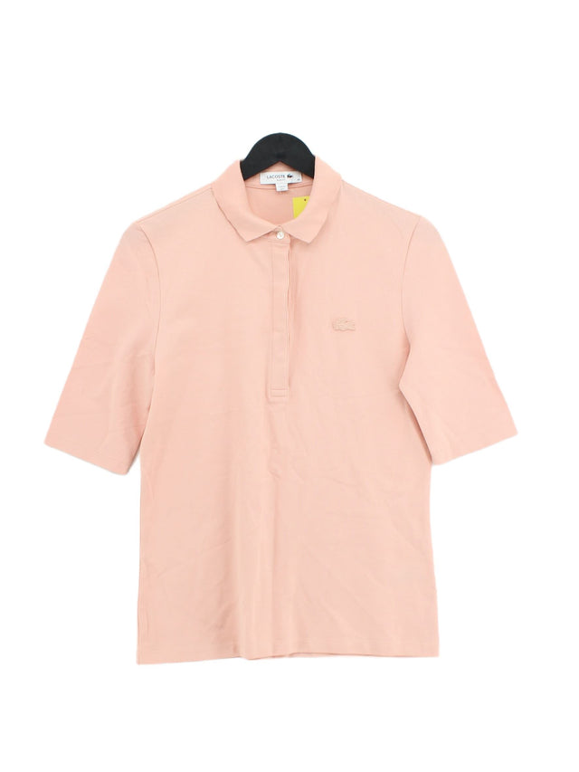 Lacoste Men's Polo Chest: 40 in Pink Cotton with Elastane