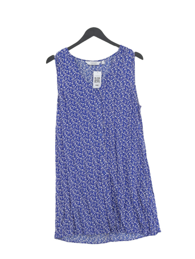 & Other Stories Women's Midi Dress UK 12 Blue 100% Viscose
