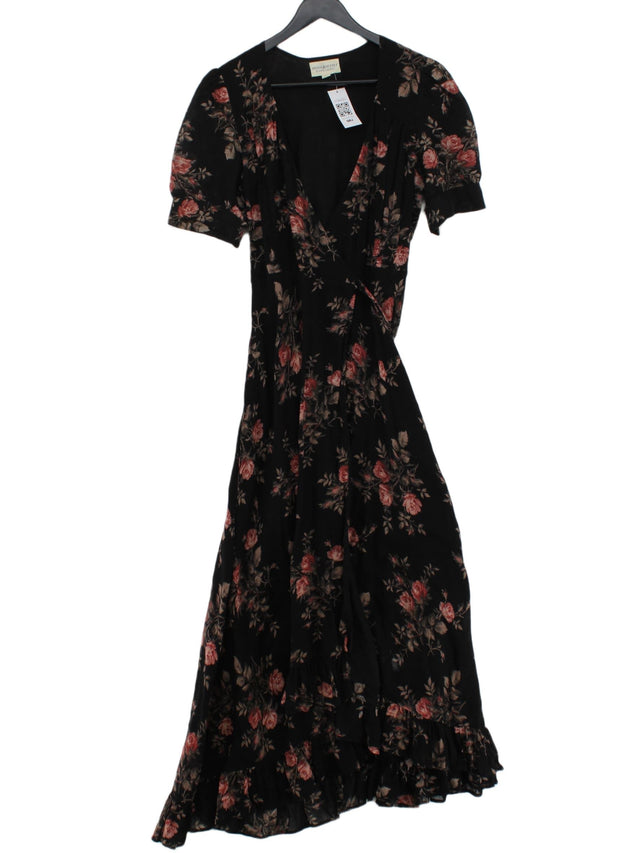 Ralph Lauren Women's Midi Dress M Black 100% Cotton