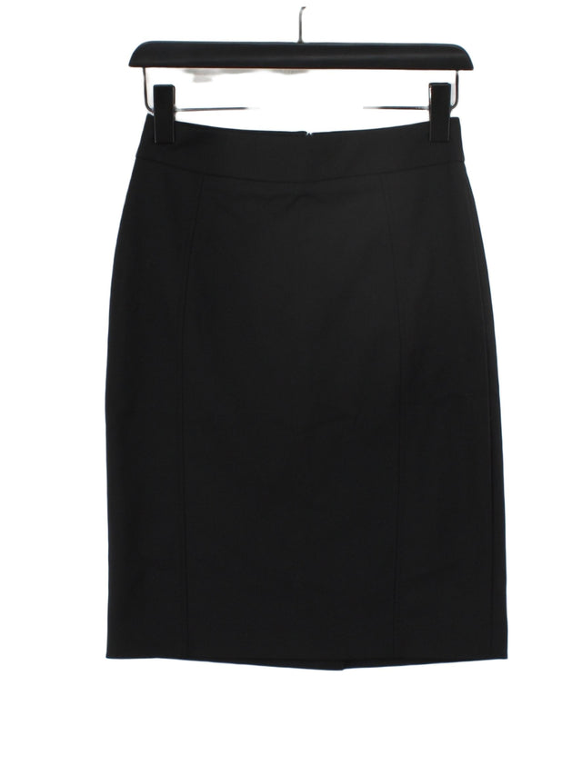 MNG Women's Mini Skirt UK 8 Black Cotton with Elastane, Polyamide, Polyester
