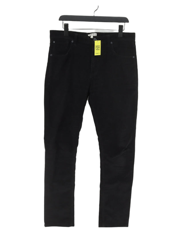 Jack Wills Men's Jeans W 34 in Black Cotton with Elastane