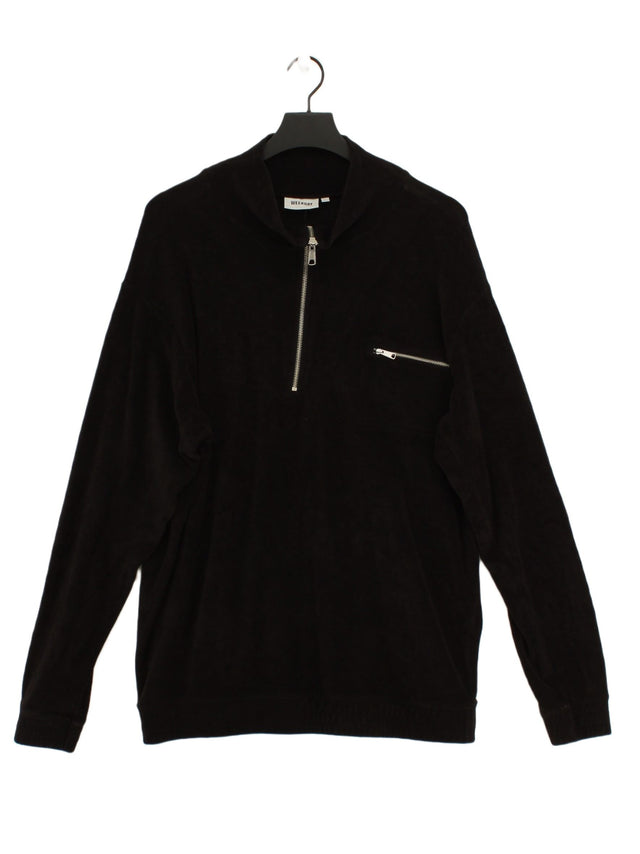 Weekday Men's Jumper L Black 100% Cotton