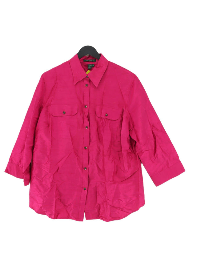 Ralph Lauren Women's Shirt M Pink 100% Silk