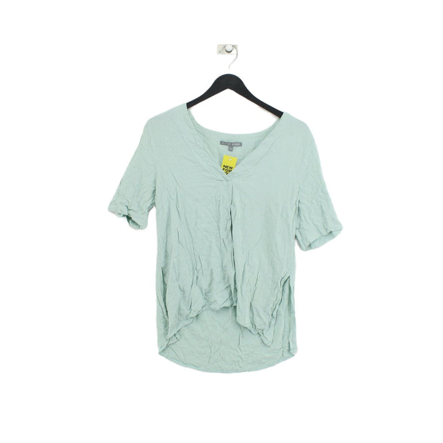 Oliver Bonas Women's Top UK 10 Green 100% Viscose