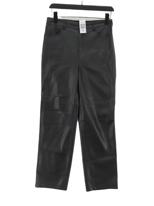 MNG Women's Trousers UK 10 Black 100% Polyester