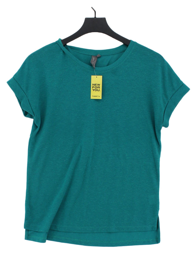 Sweaty Betty Women's T-Shirt S Green Polyester with Linen