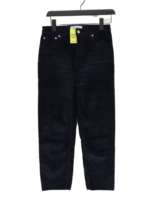 Zara Women's Jeans UK 6 Blue Cotton with Elastane, Lyocell Modal