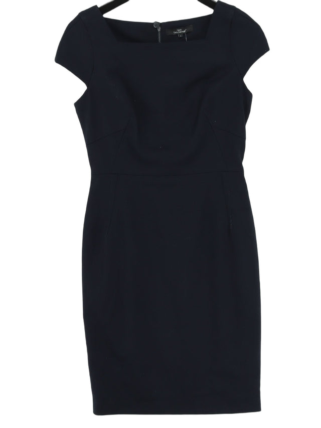 Next Women's Midi Dress UK 8 Blue Polyester with Elastane, Viscose