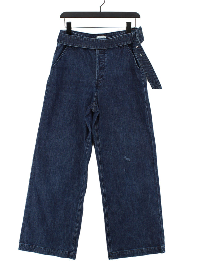 Warehouse Women's Jeans UK 12 Blue Cotton with Elastane