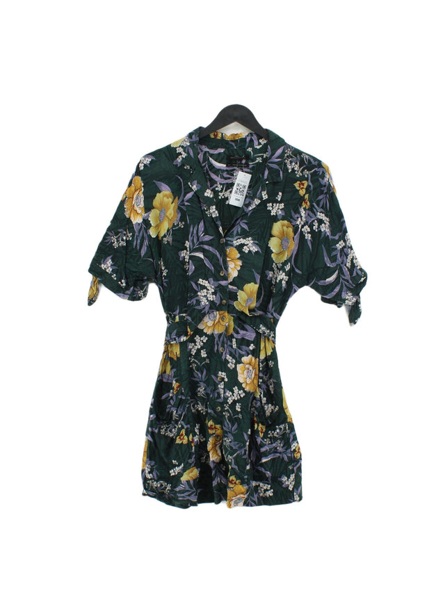 Urban Outfitters Women's Mini Dress S Green 100% Viscose