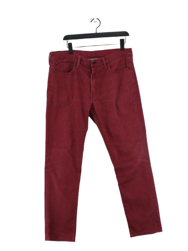 Levi’s Men's Jeans W 36 in; L 32 in Red Cotton with Elastane, Polyester