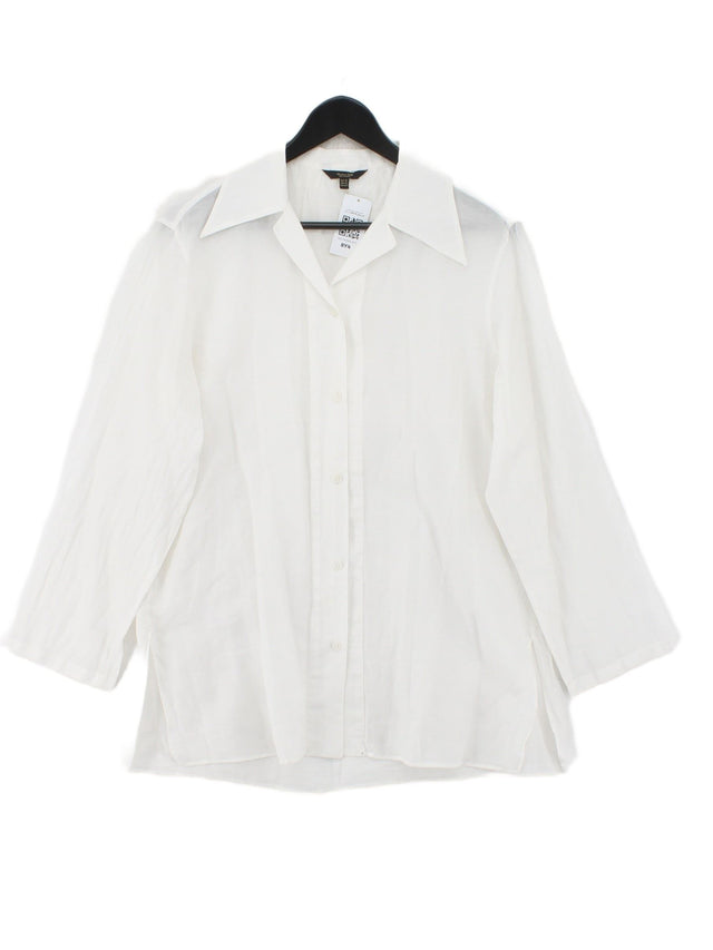 Massimo Dutti Women's Shirt XS White 100% Other