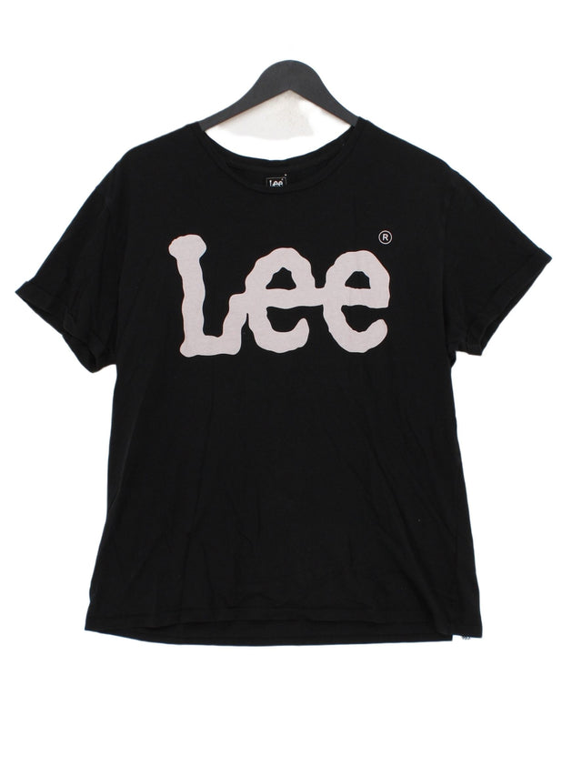 Lee Women's T-Shirt M Black 100% Cotton