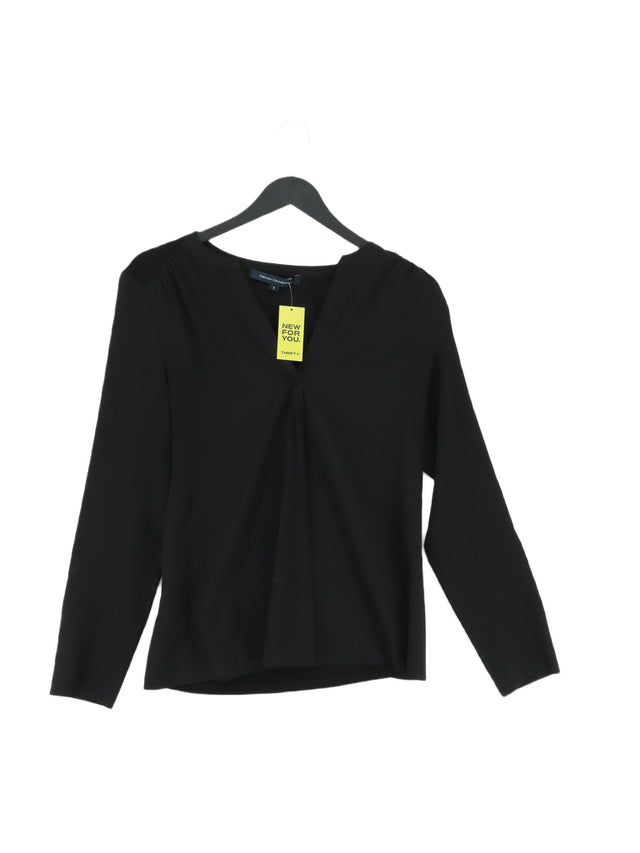 French Connection Women's Blouse S Black 100% Polyester