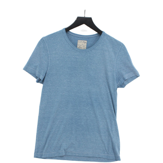 Burton Men's T-Shirt S Blue Polyester with Cotton, Viscose