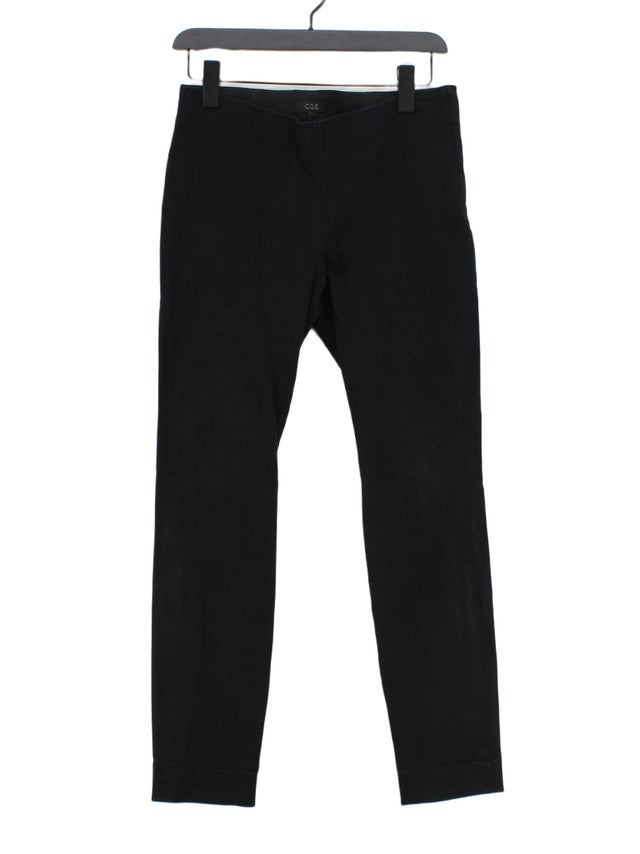 COS Women's Suit Trousers UK 10 Black Cotton with Elastane