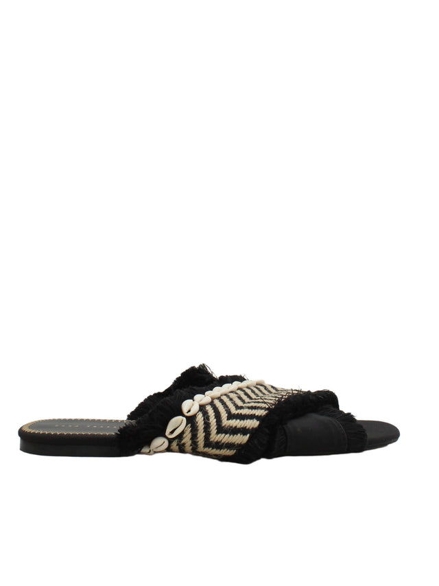 Zara Women's Sandals UK 8.5 Black 100% Other