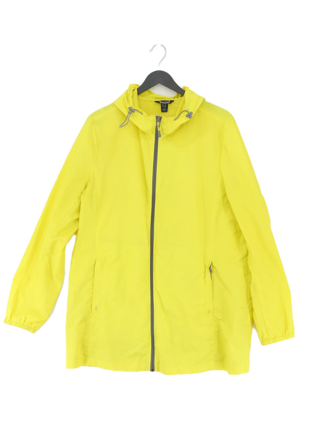 Lands End Women's Jacket XL Yellow 100% Polyester