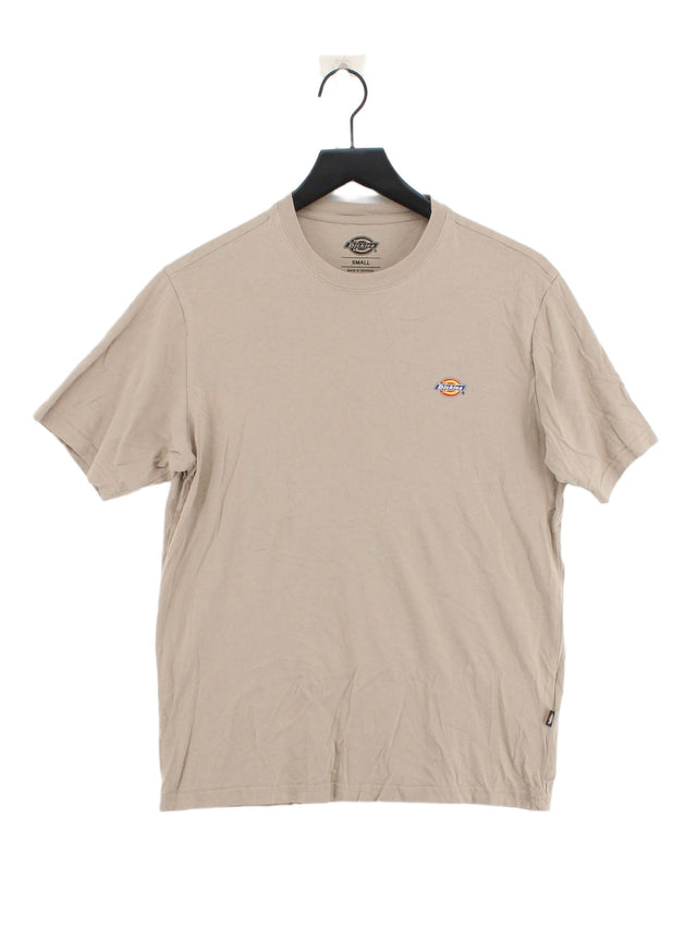 Dickies Men's T-Shirt S Brown 100% Cotton