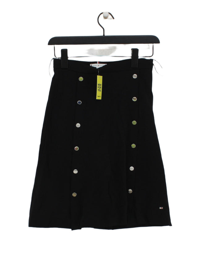 Tommy Hilfiger Women's Midi Skirt UK 4 Black 100% Other