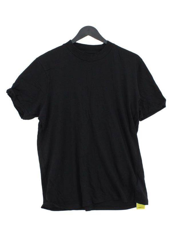 Brave Soul Men's T-Shirt L Black 100% Cotton