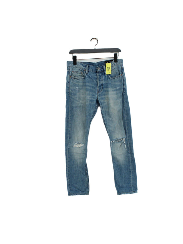 AllSaints Men's Jeans W 28 in Blue 100% Cotton