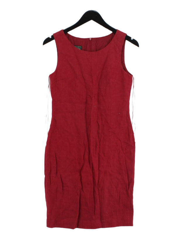 Hobbs Women's Midi Dress UK 8 Red 100% Other