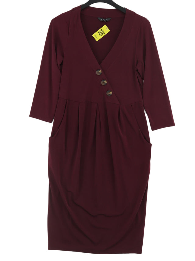 Evans Women's Midi Dress UK 14 Purple 100% Elastane
