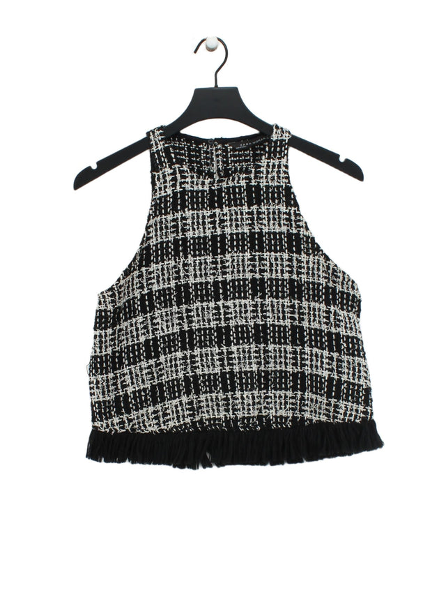 Zara Women's Blouse S Black Polyester with Acrylic