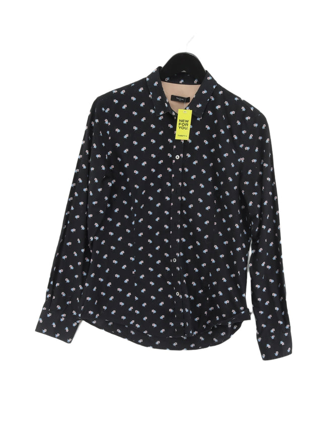 Paul Smith Women's Shirt UK 18 Black Elastane with Cotton, Other