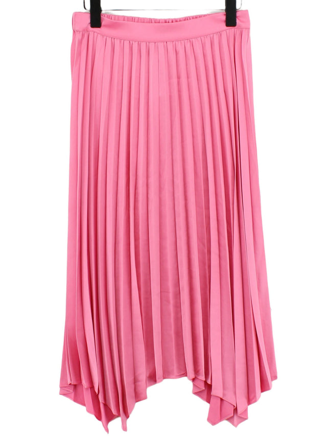 Hush Women's Maxi Skirt UK 10 Pink 100% Polyester