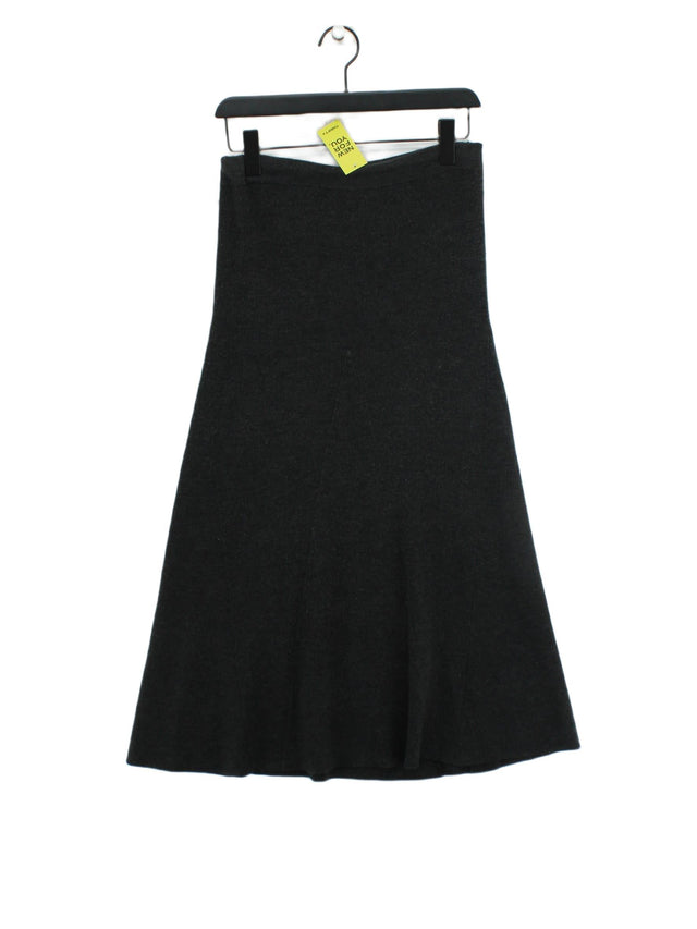 Modern Rarity Women's Maxi Skirt UK 10 Grey Polyamide with Viscose, Wool