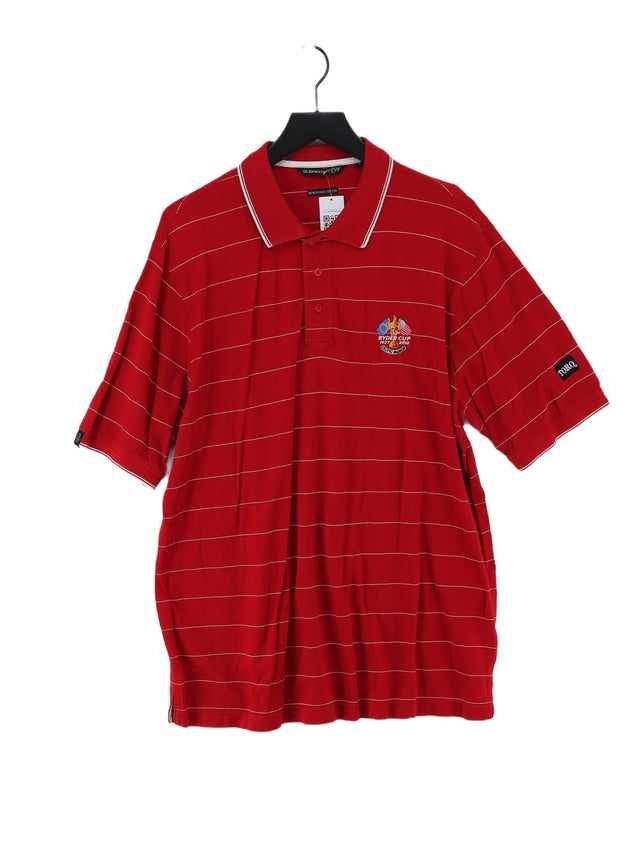 Glenmuir Men's Polo L Red 100% Cotton