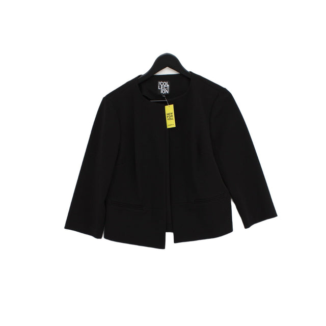 The Collection Women's Blazer UK 12 Black Polyester with Elastane