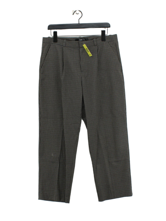 Loom Men's Suit Trousers W 32 in; L 32 in Grey Polyester with Elastane, Viscose