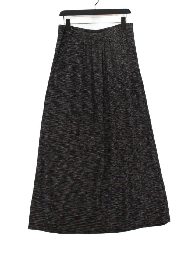 New Look Women's Maxi Skirt UK 14 Black Polyester with Viscose