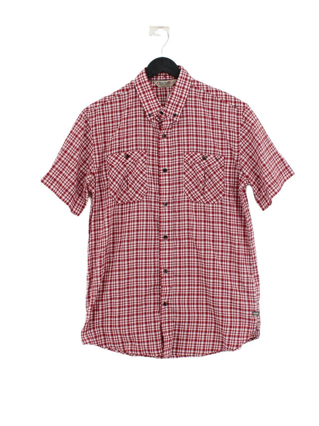 Regatta Men's Shirt S Red Cotton with Polyester