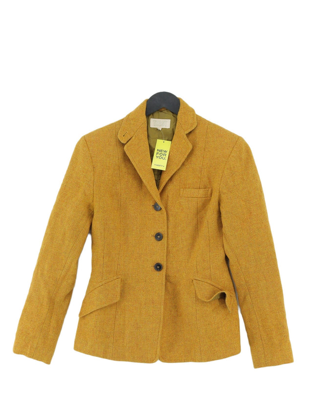 Toast Women's Blazer UK 8 Yellow Wool with Other