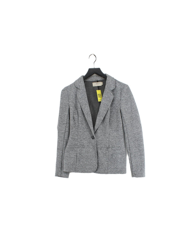 Maison Cinqcent Women's Blazer S Grey Polyester with Cotton, Elastane, Viscose