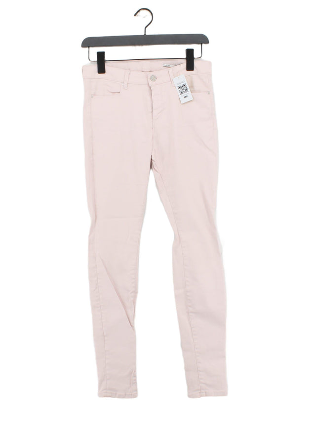 Zara Women's Jeans UK 10 Pink 100% Other