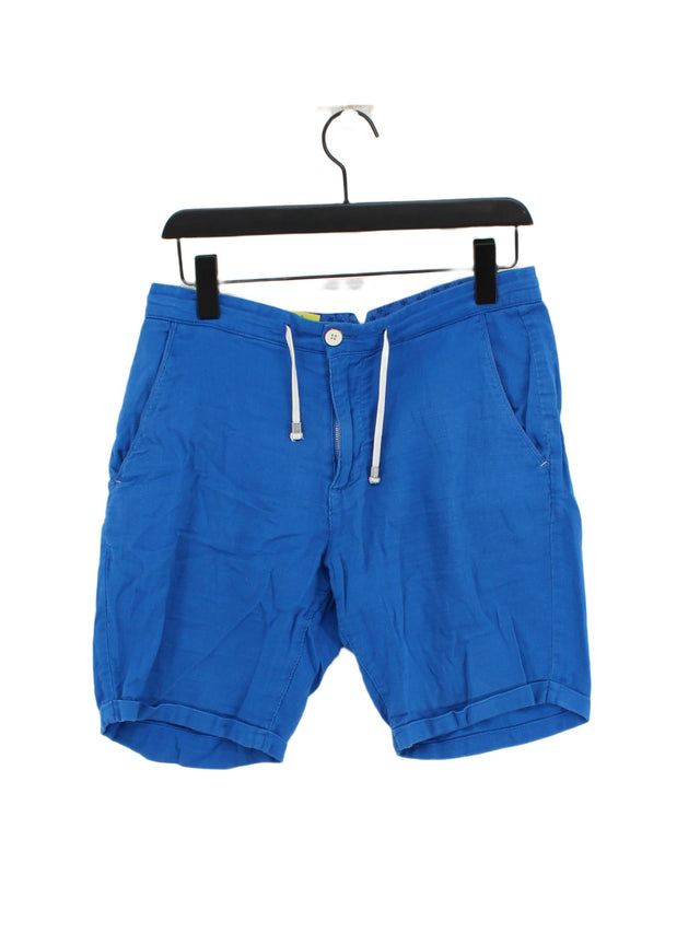 Zara Men's Shorts XS Blue 100% Cotton