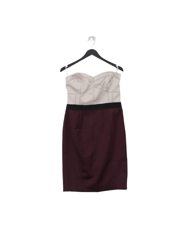 Coast Women's Midi Dress UK 12 Multi 100% Polyester