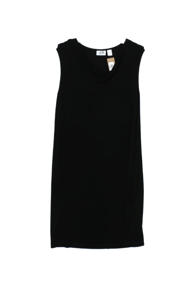 Chico's Women's Midi Dress UK 14 Black 100% Viscose