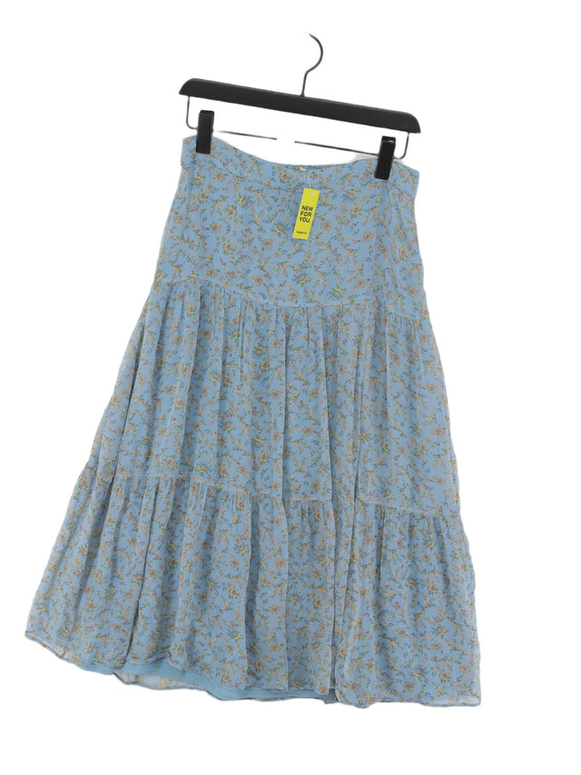 Sezane Women's Maxi Skirt UK 12 Blue 100% Other