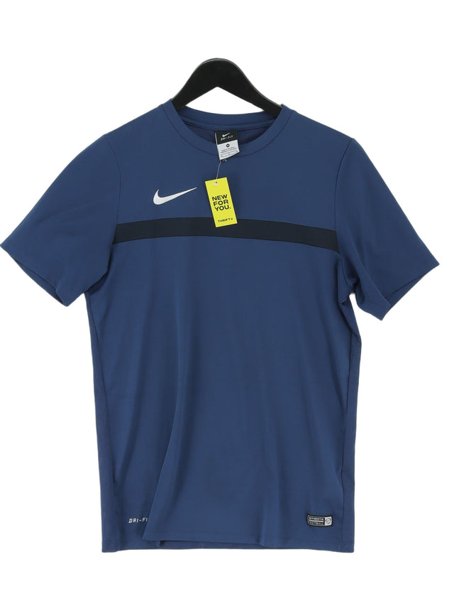 Nike Men's T-Shirt M Blue 100% Polyester