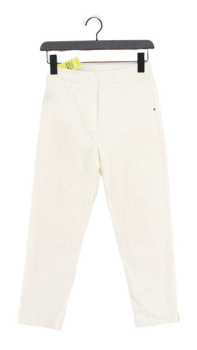 James Lakeland Women's Trousers W 27 in White Viscose with Elastane, Nylon
