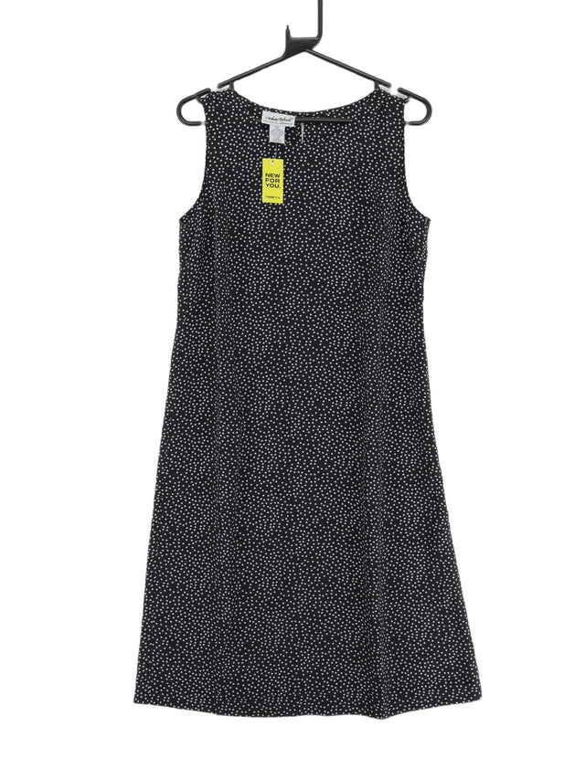 Vintage Women's Midi Dress M Black 100% Polyester