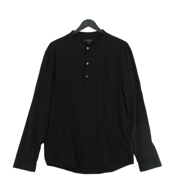 COS Men's T-Shirt XL Black 100% Cotton